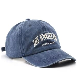 Blue Los Angeles baseball style hat (ADD ON ITEM)